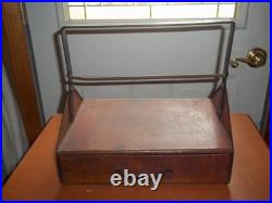 Vintage 1940's 50's Belden Metal Store Display Spark Plug Wires Tray Caddy