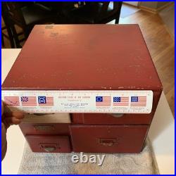 Vintage 1940's 50's Kodak Photo Film Paper Countertop Display Bin Drawer Storage