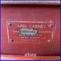 Vintage 1940's 50's Kodak Photo Film Paper Countertop Display Bin Drawer Storage