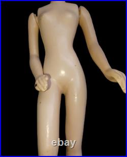 Vintage 1940's Brunette Counter Top Display Mannequin Fashion Doll Advertising