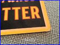 Vintage 1940's Country Maid Butter Eggs Grocery Store Adjustable Price Sign