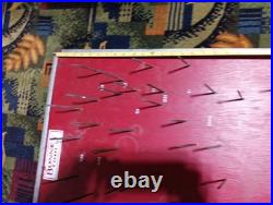 Vintage 1940s Bonney Tools Advertising Hardware Store Display Wrench Rack Wood