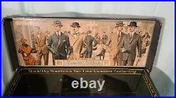 Vintage 1940s Bruner Woolens Advertising Store Salesman Display Box