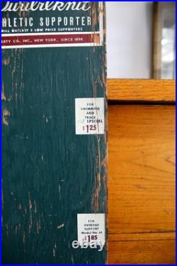 Vintage 1940s Mens Underwear Jockstrap Athletic Supporter Store Display Sign
