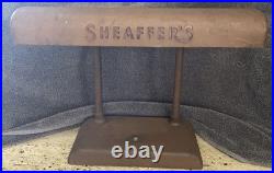Vintage 1940s Sheaffer's Pen Store Display Lighted Advertising Metal Desk Lamp