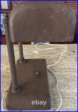 Vintage 1940s Sheaffer's Pen Store Display Lighted Advertising Metal Desk Lamp