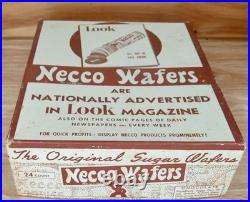 Vintage 1949-50 NECCO Wafers Store Display Advertising Sign Rare