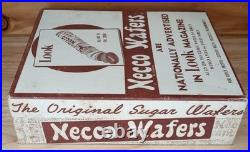 Vintage 1949-50 NECCO Wafers Store Display Advertising Sign Rare