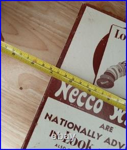 Vintage 1949-50 NECCO Wafers Store Display Advertising Sign Rare