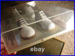Vintage 1950's Counter Top Display Buster Brown Baby Shoes Plexiglass Case