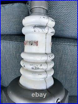 Vintage 1950's Giant CHAMPION SPARK PLUG STORE PROMO DISPLAY / SIGN 22 Tall