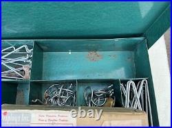 Vintage 1950's Handy Hook Fixtures Store Display Cabinet / Case With Display Card