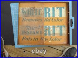 Vintage 1950's Instant RITZ Dye Store Display Advertising Metal Cabinet