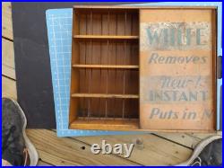 Vintage 1950's Instant RITZ Dye Store Display Advertising Metal Cabinet