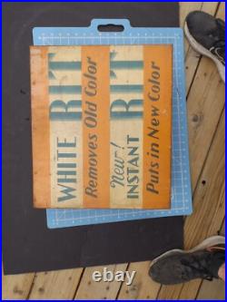 Vintage 1950's Instant RITZ Dye Store Display Advertising Metal Cabinet