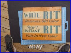 Vintage 1950's Instant RITZ Dye Store Display Advertising Metal Cabinet