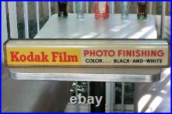 Vintage 1950's Kodak Film Sign/ Lighted Box Sign/ Works & Looks Great! 26 Wide