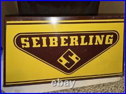 Vintage 1950's Seiberling Tire Retail Auto Store Display Rack Stand Holder Sign
