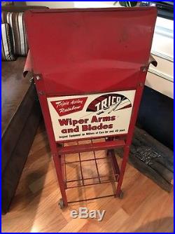 Vintage 1950's Trico Windshield Wiper Blade Store Display Rack