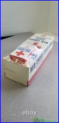 Vintage 1950s Red Cross 5 Cent Cough Drops Counter Display Full Boxes Shelf Up 2
