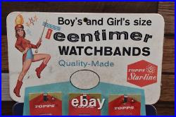 Vintage 1950s Topps Star-Line Teentimer Boys Girls Watch Bands Store Display