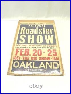 Vintage 1951 2nd Annual Roadster Show Oakland, Ca Display Ad Poster Pre-owned