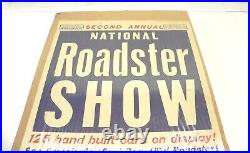 Vintage 1951 2nd Annual Roadster Show Oakland, Ca Display Ad Poster Pre-owned