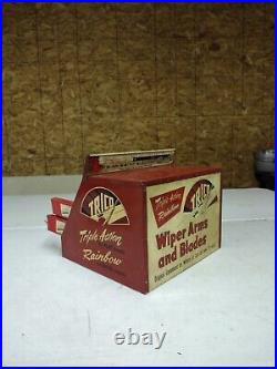 Vintage 1952 Trico Wiper Arms & Blades Store Service Auto Shop Display Cabinet