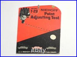 Vintage 1960's-1970's Niehoff Point Adjusting Tool Store Display Sign Pre-owned
