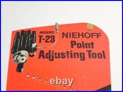 Vintage 1960's-1970's Niehoff Point Adjusting Tool Store Display Sign Pre-owned