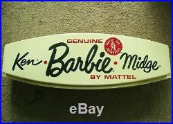 Vintage 1960's Barbie Store Display Sign Lighted Ken Midge