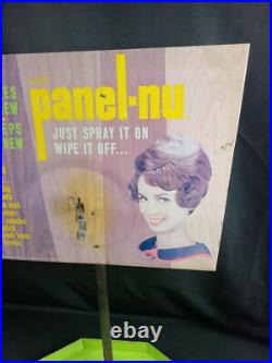 Vintage 1960's DERUSTO Paint Panel-Nu Tin Metal Advertising Sign Store Display