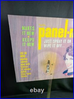 Vintage 1960's DERUSTO Paint Panel-Nu Tin Metal Advertising Sign Store Display