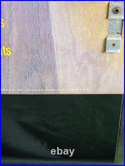 Vintage 1960's DERUSTO Paint Panel-Nu Tin Metal Advertising Sign Store Display