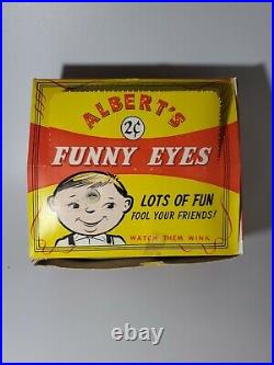 Vintage 1960's R. L. Albert and Son Alberts Funny Eyes Store Display RARE NEW