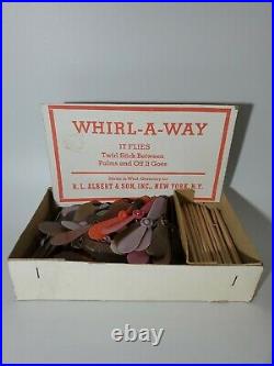 Vintage 1960's R. L. Albert and Son Whirl Away Toy Full Store Display RARE NEW