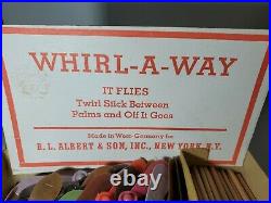 Vintage 1960's R. L. Albert and Son Whirl Away Toy Full Store Display RARE NEW