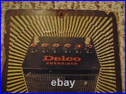 Vintage 1960s-1970s GM Delco Energizer Battery Automotive Dealer Advertisement