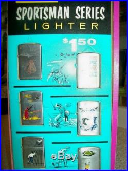 Vintage 1960s Champ Lighters Retail Store Display With 24 NewithMint Lighters