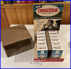 Vintage 1960s Congestaid Nasal Mist Store Counter Display Colgate-Palmolive NOS