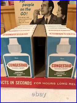 Vintage 1960s Congestaid Nasal Mist Store Counter Display Colgate-Palmolive NOS