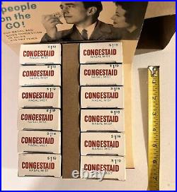 Vintage 1960s Congestaid Nasal Mist Store Counter Display Colgate-Palmolive NOS