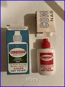 Vintage 1960s Congestaid Nasal Mist Store Counter Display Colgate-Palmolive NOS