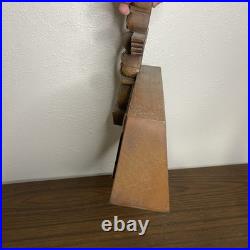 Vintage 1960s Wolverine Skinjins Moccasins Store Display Wood Totem Advertising