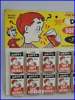 Vintage 1965 FRANCO DAFFY SODA PRANK Joke Gag Gift Old Store Display NOS RARE