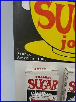 Vintage 1965 FRANCO FOAMING SUGAR PRANK Joke Gag Gift Old Store Display NOS