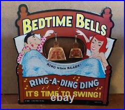 Vintage 1968 Bedtime Bells Ring a Ding Ding Swing Ring When Ready Store Display