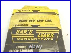 Vintage 1970's Bars Leaks Radiator Head Gasket Leak Repair Store Display Un-used