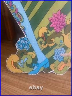 Vintage 1970s Blonde Mod Girl Pop Art Board 58 Life Size Store Display Stabney Vintage 1970s Blonde Mod Girl Pop Art Board 58 Life Size Store Display Stabney