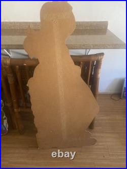 Vintage 1970s Blonde Mod Girl Pop Art Board 58 Life Size Store Display Stabney